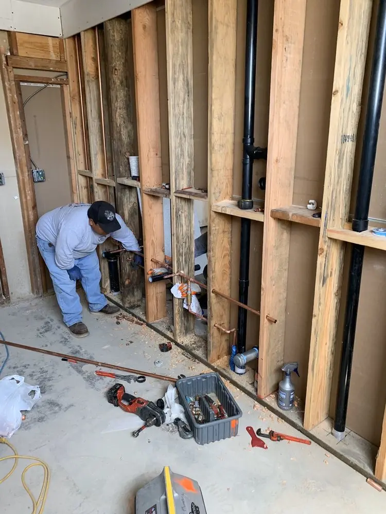 Commercial rough-in plumbing for Trenchless Sewer Repair in Springboro